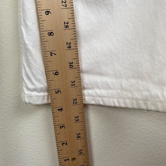 NWT Zara White Baggy Wide Leg Jeans Size 32 - Picture 12 of 12